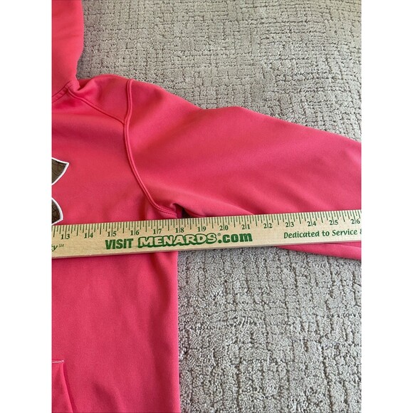 Under Armour | Camo Logo Hoodie Sweater | Pink | Medium.EUC - Picture 9 of 12